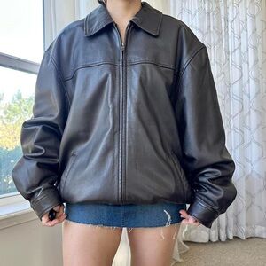 Minimalist Leather Jacket
